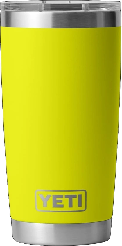 Missing bright yellow YETI insulated tumbler